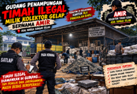 Gudang Timah Diduga Ilegal di Belakang Bekas Kantor BLK Mangkol Terendus Warga, Kinerja Satlap Tricakti Dipertanyakan